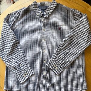 U.S. Polo Assn. Navy and White Checkered Shirt
